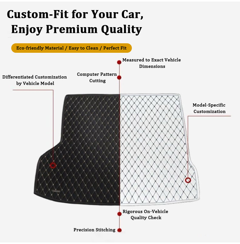 Rear Trunk Mats For BMW X3 202 - Leather Cleaner Interior review and price